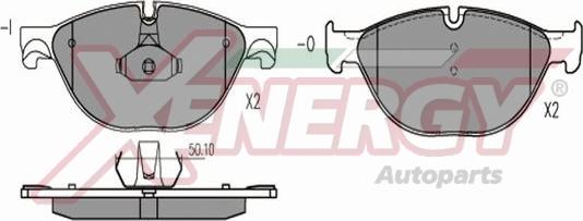 AP XENERGY X41326 - Set placute frana,frana disc aaoparts.ro