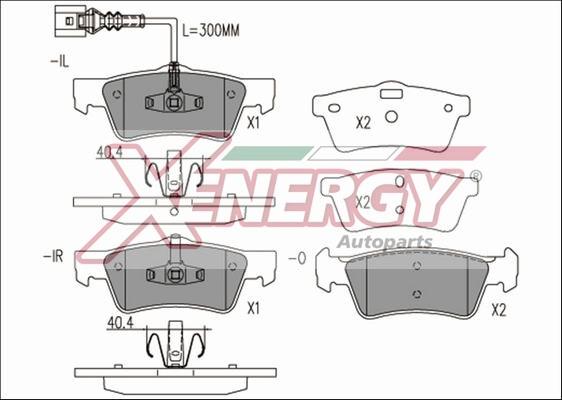 AP XENERGY X41249 - Set placute frana,frana disc aaoparts.ro