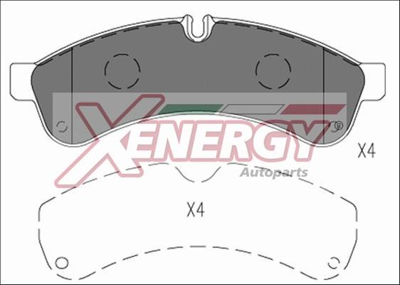 AP XENERGY X41250 - Set placute frana,frana disc aaoparts.ro