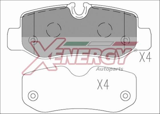 AP XENERGY X41264 - Set placute frana,frana disc aaoparts.ro