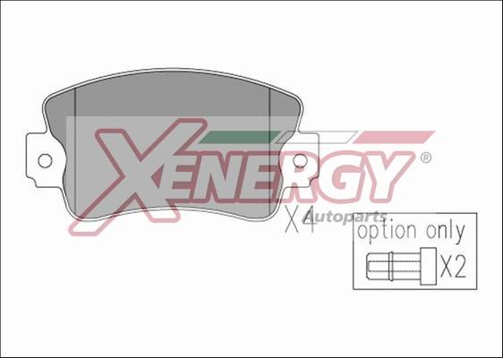 AP XENERGY X41202 - Set placute frana,frana disc aaoparts.ro