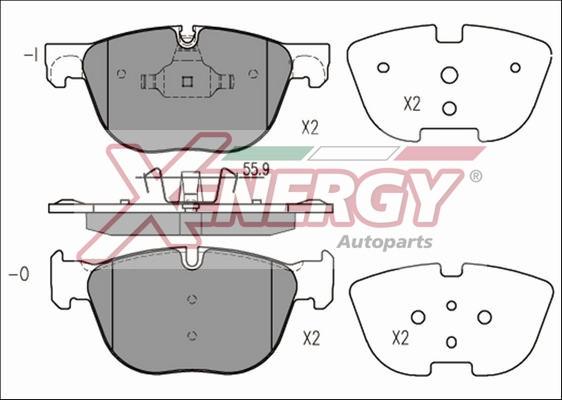 AP XENERGY X41214 - Set placute frana,frana disc aaoparts.ro