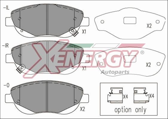 AP XENERGY X41215 - Set placute frana,frana disc aaoparts.ro