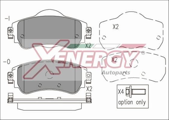 AP XENERGY X41231 - Set placute frana,frana disc aaoparts.ro