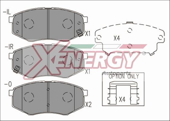 AP XENERGY X41228 - Set placute frana,frana disc aaoparts.ro