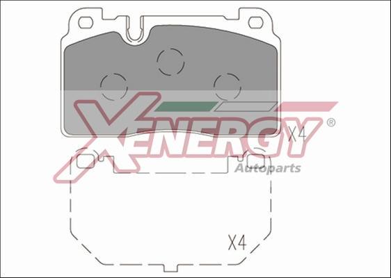 AP XENERGY X41271 - Set placute frana,frana disc aaoparts.ro