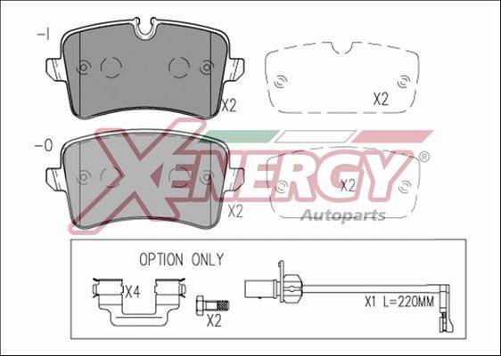 AP XENERGY X41272 - Set placute frana,frana disc aaoparts.ro