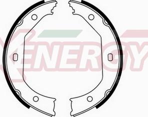 AP XENERGY X50351 - Set saboti frana, frana de mana aaoparts.ro