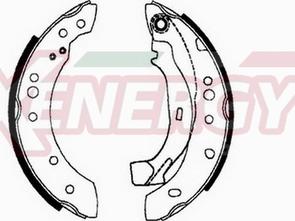 AP XENERGY X50376 - Set saboti frana aaoparts.ro