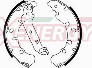 AP XENERGY X50370 - Set saboti frana aaoparts.ro