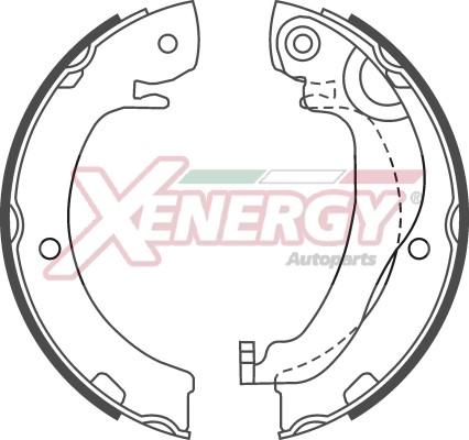 AP XENERGY X50725 - Set saboti frana, frana de mana aaoparts.ro