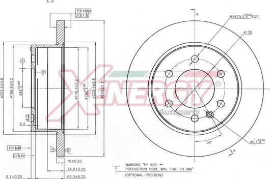 AP XENERGY X601495 - Disc frana aaoparts.ro