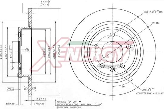 AP XENERGY X601488 - Disc frana aaoparts.ro