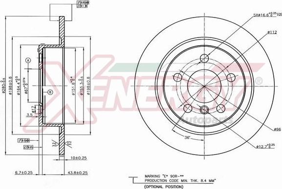 AP XENERGY X601477 - Disc frana aaoparts.ro
