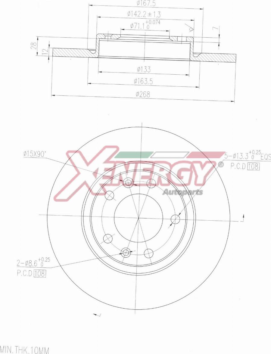 AP XENERGY X601563 - Disc frana aaoparts.ro