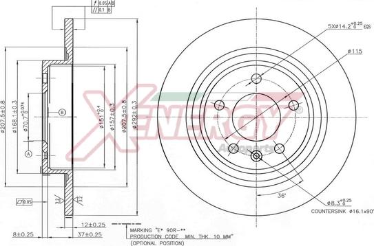 AP XENERGY X601510 - Disc frana aaoparts.ro