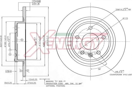 AP XENERGY X601517 - Disc frana aaoparts.ro