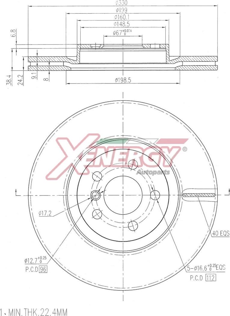 AP XENERGY X602963 - Disc frana aaoparts.ro