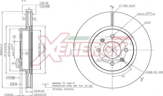 AP XENERGY X602839 - Disc frana aaoparts.ro