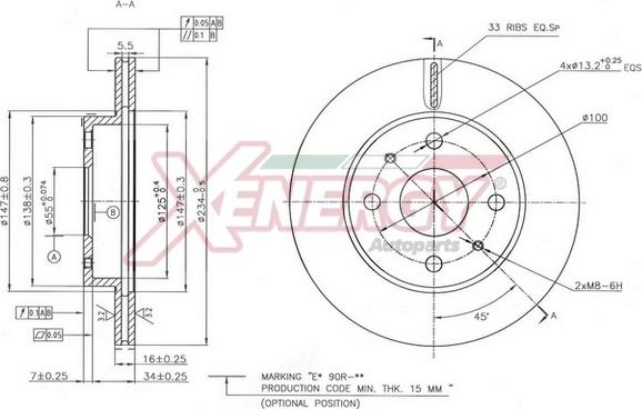 AP XENERGY X602799 - Disc frana aaoparts.ro