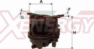 AP XENERGY X1510454 - Filtru combustibil aaoparts.ro