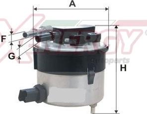 AP XENERGY X1510565 - Filtru combustibil aaoparts.ro