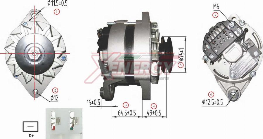 AP XENERGY XAL11530AD - Generator / Alternator aaoparts.ro