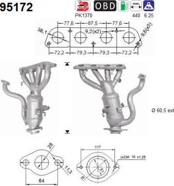 AS 95172 - Catalizator aaoparts.ro