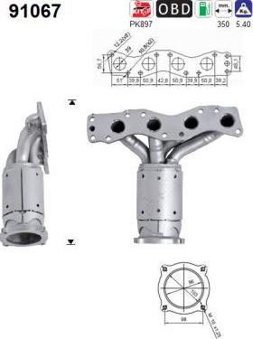 AS 91067 - Catalizator aaoparts.ro