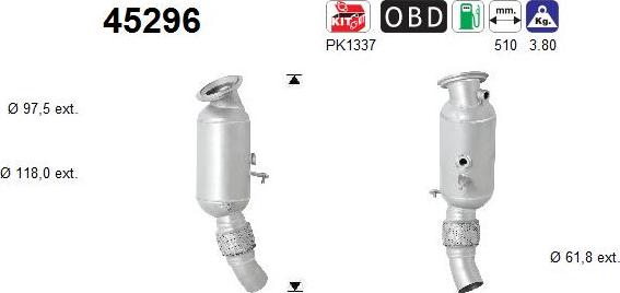 AS 45296 - Catalizator aaoparts.ro