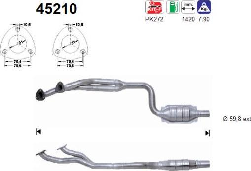 AS 45210 - Catalizator aaoparts.ro