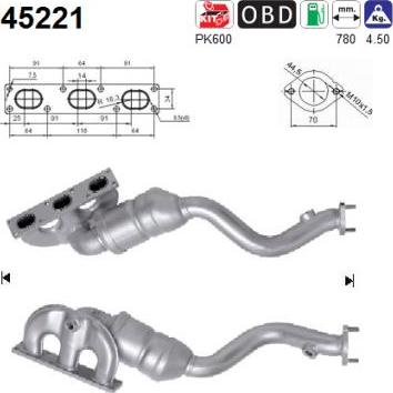 AS 45221 - Catalizator aaoparts.ro