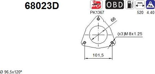 AS 68023D - Catalizator aaoparts.ro