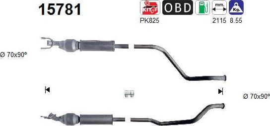 AS 15781 - Catalizator aaoparts.ro