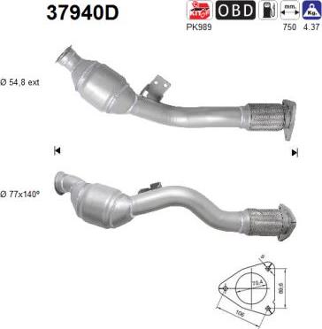 AS 37940D - Catalizator aaoparts.ro