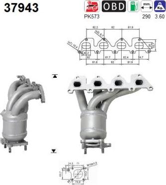 AS 37943 - Catalizator aaoparts.ro