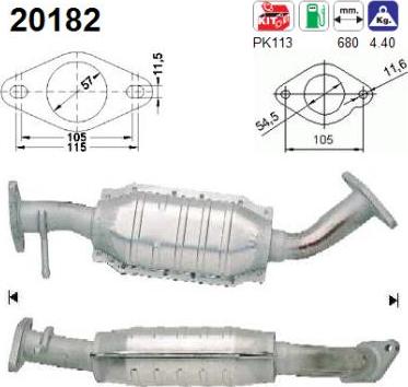 AS 20182 - Catalizator aaoparts.ro