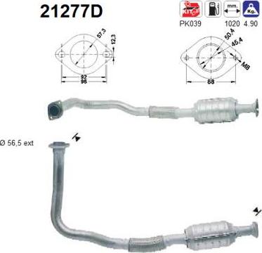AS 21277D - Catalizator aaoparts.ro