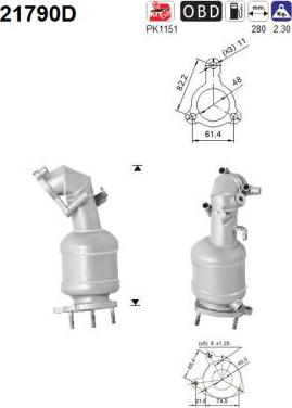 AS 21790D - Catalizator aaoparts.ro
