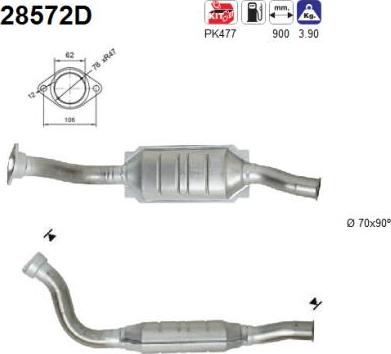 AS 28572D - Catalizator aaoparts.ro