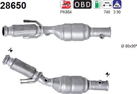 AS 28650 - Catalizator aaoparts.ro