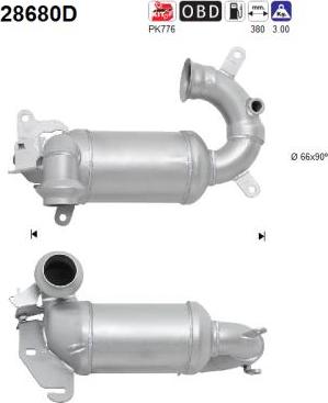 AS 28680D - Catalizator aaoparts.ro