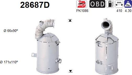 AS 28687D - Catalizator aaoparts.ro