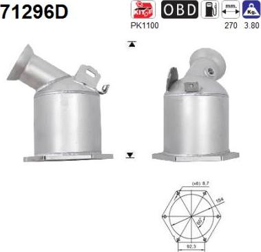 AS 71296D - Catalizator aaoparts.ro