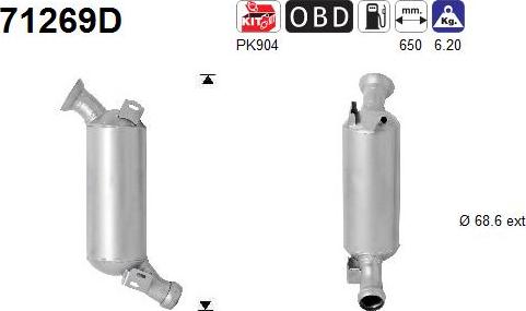 AS 71269D - Catalizator aaoparts.ro