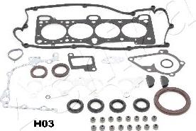 Ashika 49-0H-H03 - Set garnituri complet, motor aaoparts.ro