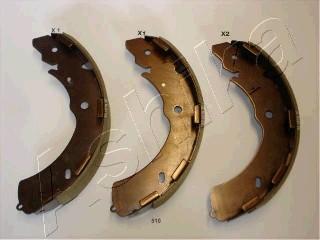 Ashika 55-05-510 - Set saboti frana aaoparts.ro
