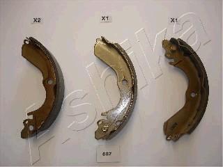 Ashika 55-05-587 - Set saboti frana aaoparts.ro