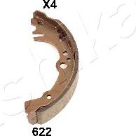 Ashika 55-06-622 - Set saboti frana aaoparts.ro