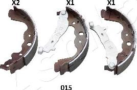 Ashika 55-00-015 - Set saboti frana aaoparts.ro